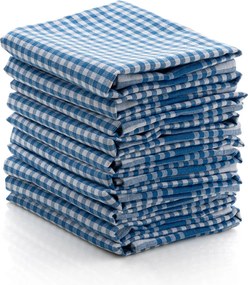 Комплект кърпи за миене (10 броя), цвят Син и бял