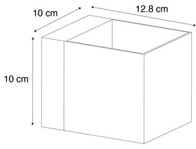 Комплект от 2 стенни лампи черни с димер акумулаторни - Joris