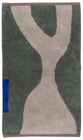 Тъмнозелен памучен килим подходящ за пране 50x80 cm Figura – Mette Ditmer Denmark