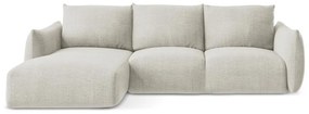 Бежов сгъваем ъглов диван (ляв ъгъл) Leila – Makamii