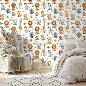 Самозалепващ тапет – Сладки сафари животинки
