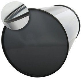 Тъмносиво стоманено кошче за боклук с отваряне с докосване 30 l – MSV