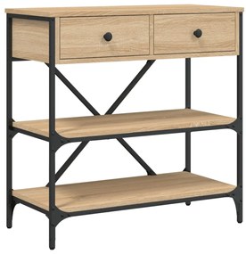 833409 vidaXL Конзолна маса, дъб сонома, 75x34,5x75 см, инженерно дърво