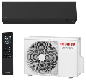 Инверторен климатик Toshiba Shorai Edge RAS-B13G3KVSGB-E + RAS-13J2AVSG-E1, 13000 BTU, 26 м2, A+++, Wi-Fi, R-32, 12 функции, Черен