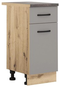 Долен кухненски шкаф Лорен 40/Сив мат B4