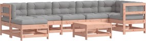 3185855 vidaXL Градински комплект с възглавници, 8 части, дугласко дърво масив