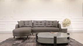 Ъглов разтегателен диван Milano Corner, цвят Антрацит
