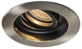 Комплект от 5 модерни вградени прожектора стомана - Rondoo