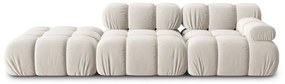Бежов кадифен модулен диван 282 cm Bellis – Micadoni
