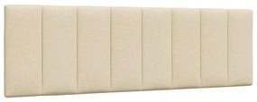 4019175 vidaXL Мека табла за легло Hanko, кремава, 160 см, плат