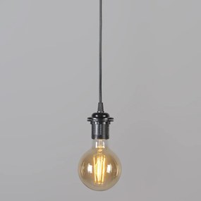 Ретро висяща лампа черна 45 см - Granny Frame