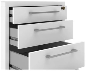 Бял заключващ се шкаф 48x68 cm Prima - Tvilum