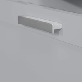 Сив детски скрин с маса за преповиване 87x100x75 cm Hamburg – Roba