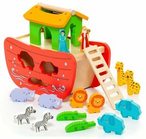 Playset Moltó Noah's ark Дървен 17 Части