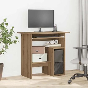 855995 vidaXL Бюро, дъб артизан, 80x45x74 см, инженерно дърво