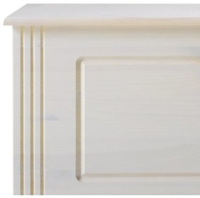 Бяла ракла от масивен бор 80x45 cm Anita – Støraa