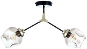 Плафон InLight 6129-2 2-lamp-Nikel - Black