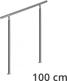 Стълбищен парапет от неръждаема стомана без стъпала dĺžka 80 cm