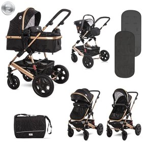 Комбинирана детска количка LORA SET LORELLI - LUXE Black