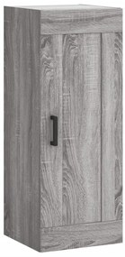 830506 vidaXL Стенен шкаф, сив сонома, 34,5x34x90 см, инженерно дърво