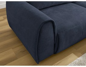 Тъмносин ъглов диван Aden – Bobochic Paris