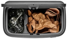 Кош за боклук Brabantia Bo Touch 1008856, 11+23 л, Плавно и безшумно отваряне, Голям отвор, Сатенено покритие, Кафяв
