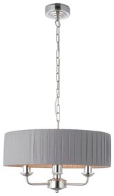 Endon 94394 - Пендел HIGHCLERE 3xE14/40W/230V тъмен/лъскав хром