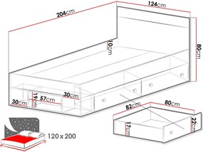 легло Pixel-120 x 200