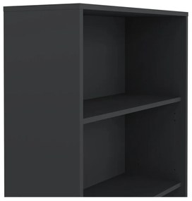 Антрацитна етажерка за книги 80x124 cm Sign - Tvilum