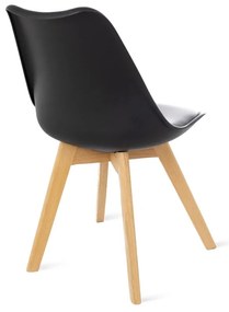 Комплект от 2 черни стола с букови крака Retro - Bonami Essentials