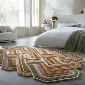 Ръчно изработен вълнен килим 160x230 cm Lattice Shaped – Flair Rugs