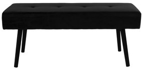 Черна кадифена пейка Skiby - House Nordic