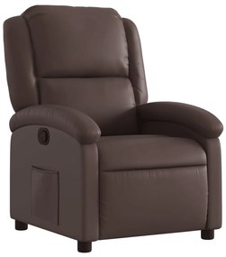 371777 vidaXL Наклоняем стол, кафяв, изкуствена кожа