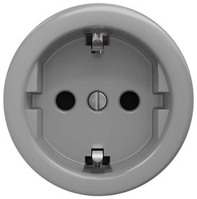Kliklap - Ретро битова розетка без рамка SCHUKO 230V/16A сива