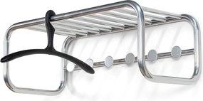 Метална стенна закачалка в сребрист цвят с рафт 72 cm Retro – Spinder Design