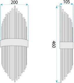 Аплик APP1761-1W Brush Gold