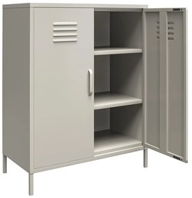 Светлосиво метално шкафче 79x100 cm Bradford – Støraa