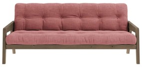 Розов разтегателен диван 204 cm Grab Carob - Karup Design