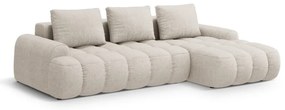 Бежов сгъваем/с място за съхранение ъглов диван (десен ъгъл) Linz – Cosmopolitan Design