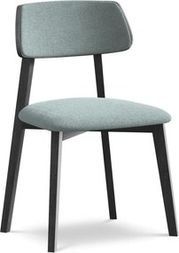 Син трапезен стол от масивна дървесина Niu – Makamii