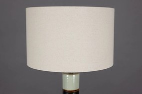 Подова лампа с текстилен абажур в тъмнокафяв и светлозелен цвят (височина 143 cm) Vertigo – Dutchbone