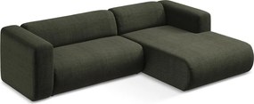 Зелен ъглов диван (десен ъгъл) Ekahi – Makamii
