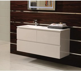 Конзолен PVC шкаф ICP 12038L / 38130 с умивалник, 120x46x60см