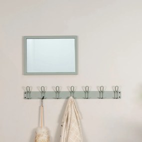 Сиво-зелена метална стенна закачалка 100 cm Miles – Spinder Design