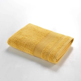 Жълта памучна хавлиена кърпа от тери 70x130 cm Tendresse – douceur d'intérieur