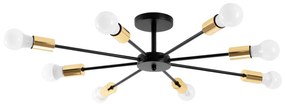 Лампа  Spider 8 Black Gold APP502-8C