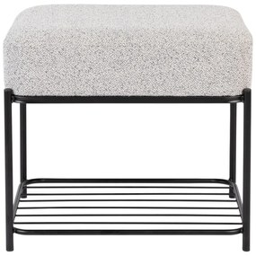 Светлосива табуретка Milou – White Label