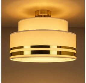 Плафон TAMI 1xE27/60W/230V Ø 40 см бежов/златист