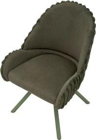 Зелени тапицирани трапезни столове в комплект с подлакътници 2 бр. Stockholm – Mauro Ferretti