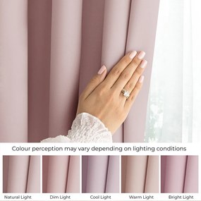 Сиво-розово затъмняващо перде 140x250 cm Carli Tie – Restilo